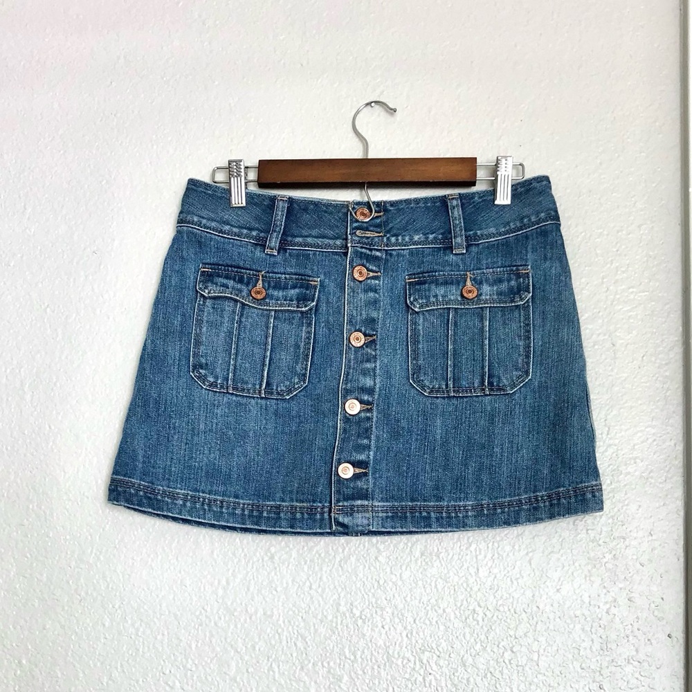 NWOT Abercrombie & Fitch Blue Denim Mini Skirt